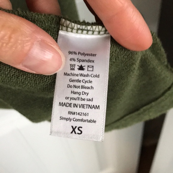 Olive green LuLaRoe Sarah duster - Picture 3 of 3